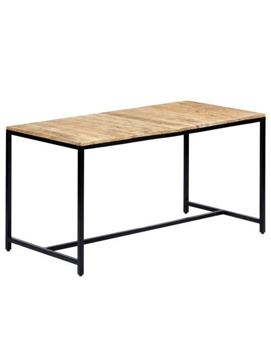 Jídelní stůl 140 x 70 x 75 cm masivní hrubé mangovníkové dřevo