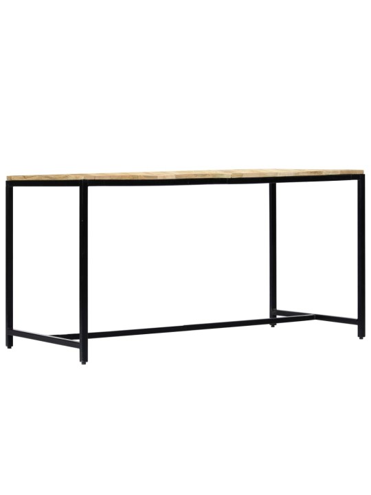 Jídelní stůl 140 x 70 x 75 cm masivní hrubé mangovníkové dřevo