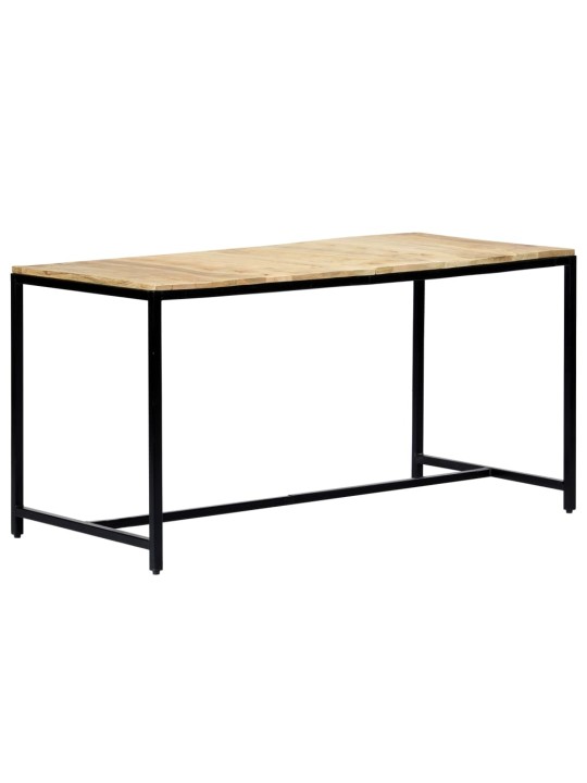 Jídelní stůl 140 x 70 x 75 cm masivní hrubé mangovníkové dřevo