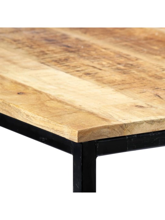 Jídelní stůl 140 x 70 x 75 cm masivní hrubé mangovníkové dřevo