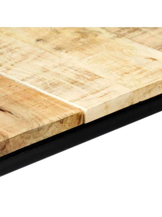 Jídelní stůl 140 x 70 x 75 cm masivní hrubé mangovníkové dřevo