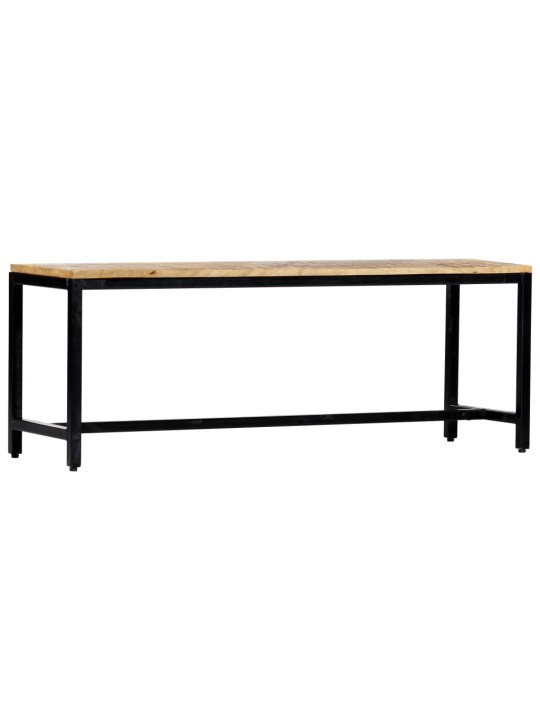 Jídelní lavice 120 cm masivní hrubé mangovníkové dřevo