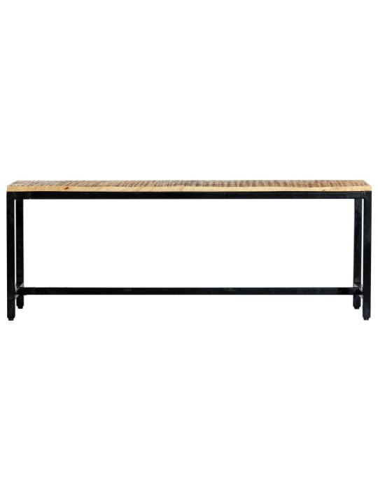 Jídelní lavice 120 cm masivní hrubé mangovníkové dřevo