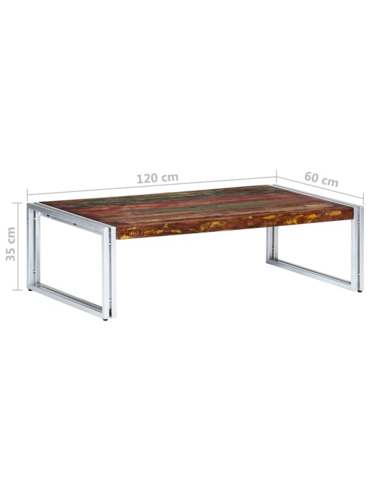Konferenční stolek 120 x 60 x 35 cm masivní recyklované dřevo