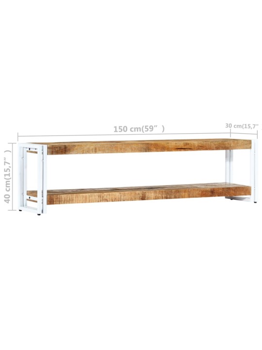 TV stolek 150 x 30 x 40 cm masivní mangovníkové dřevo