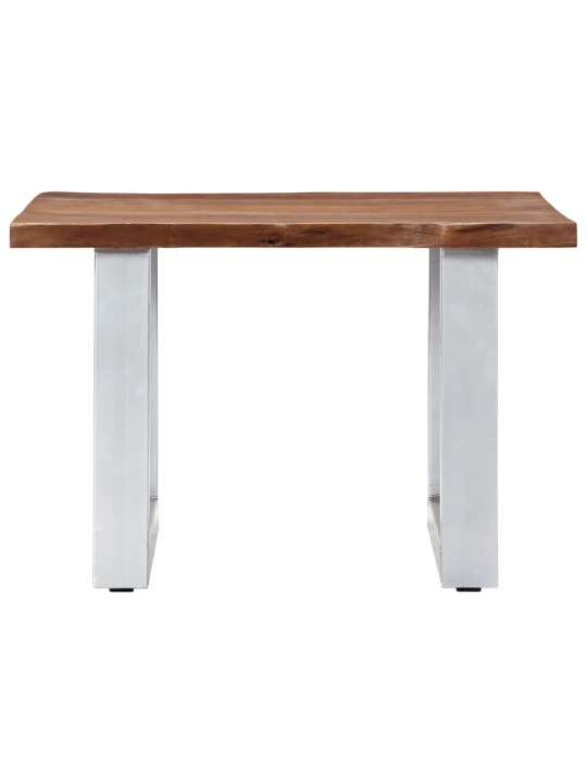 Konferenční stolek s živou hranou 60x60x40 cm masivní akácie