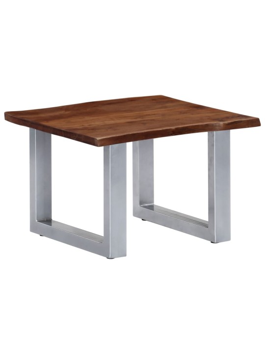 Konferenční stolek s živou hranou 60x60x40 cm masivní akácie