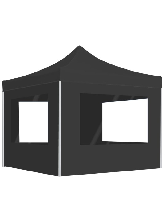 Profesionální skládací party stan+stěny hliník 3 x 3 m antracit