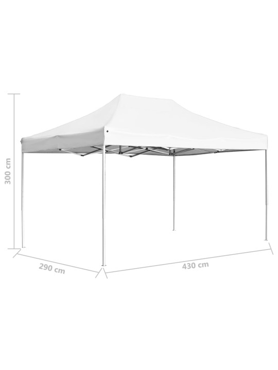 Profesionální skládací party stan hliník 4,5 x 3 m bílý