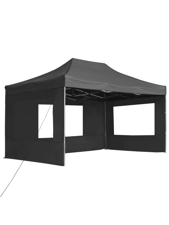 Profesionální skládací party stan+stěny hliník 4,5x3 m antracit