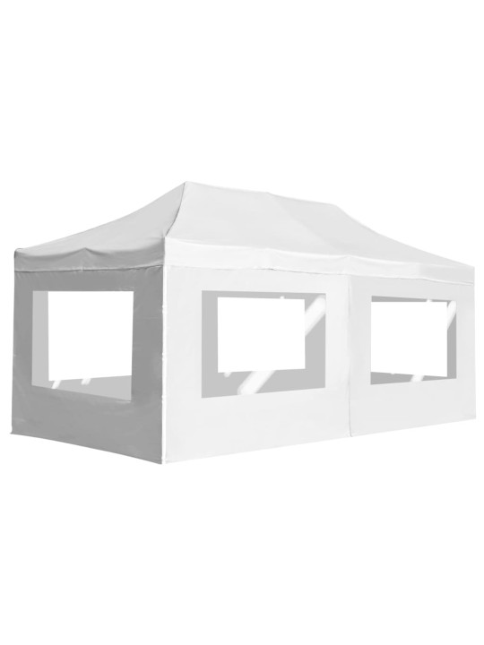 Profesionální skládací party stan + stěny hliník 6 x 3 m bílý