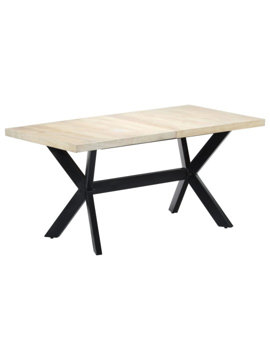 Jídelní stůl 160 x 80 x 75 cm masivní mangovníkové dřevo