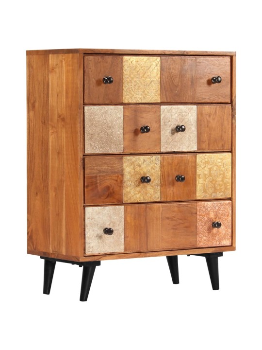 Komoda se zásuvkami 60 x 30 x 75 cm masivní akáciové dřevo