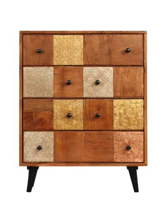 Komoda se zásuvkami 60 x 30 x 75 cm masivní akáciové dřevo