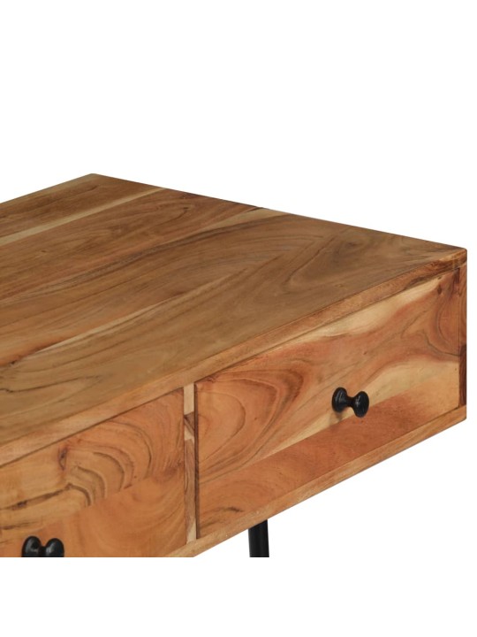 Nástěnný psací stůl 90 x 40 x 170 cm masivní akáciové dřevo