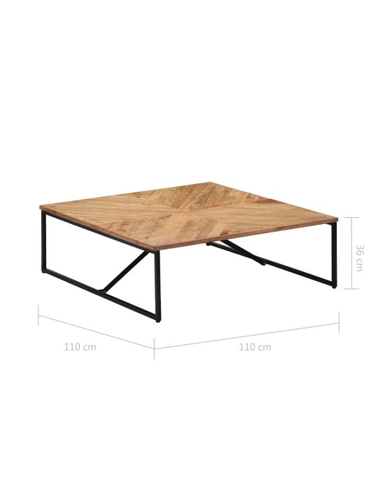 Konferenční stolek 110 x 110 x 36 cm masivní akáciové dřevo