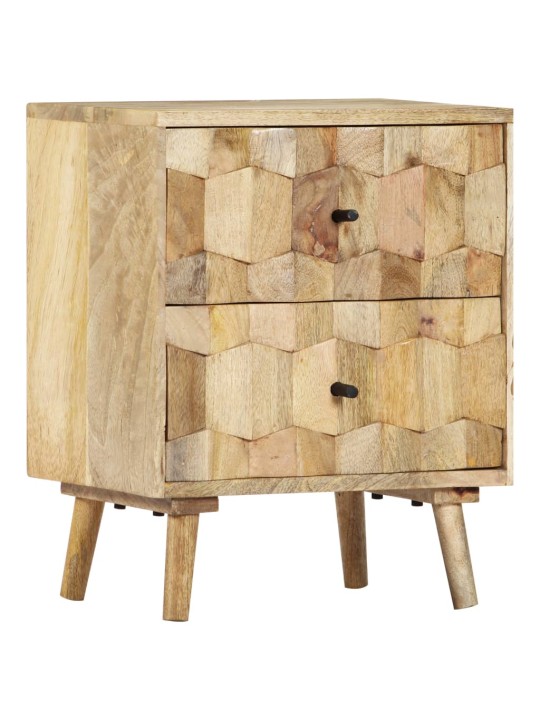 Noční stolek 40 x 30 x 50 cm masivní mangovníkové dřevo