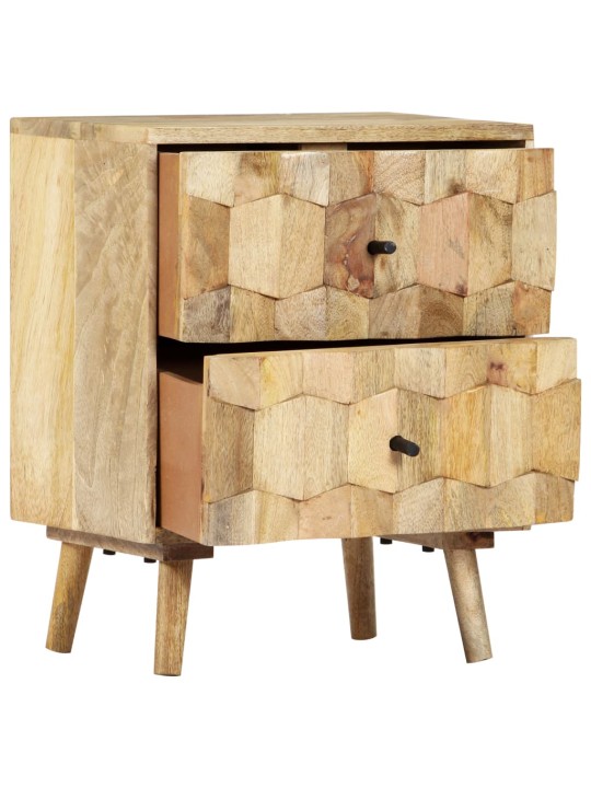 Noční stolek 40 x 30 x 50 cm masivní mangovníkové dřevo