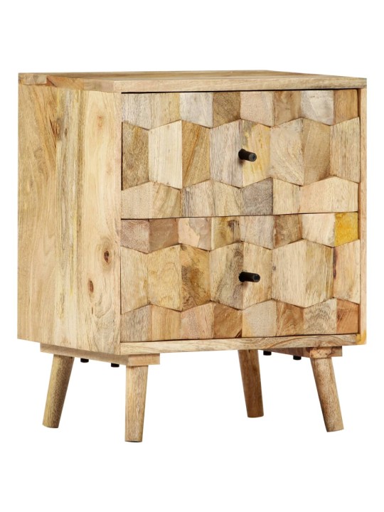 Noční stolek 40 x 30 x 50 cm masivní mangovníkové dřevo