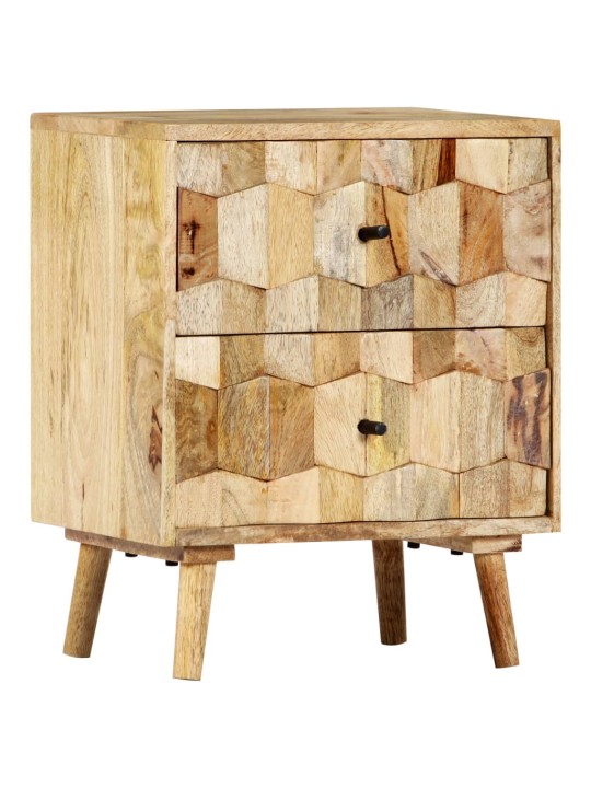 Noční stolek 40 x 30 x 50 cm masivní mangovníkové dřevo