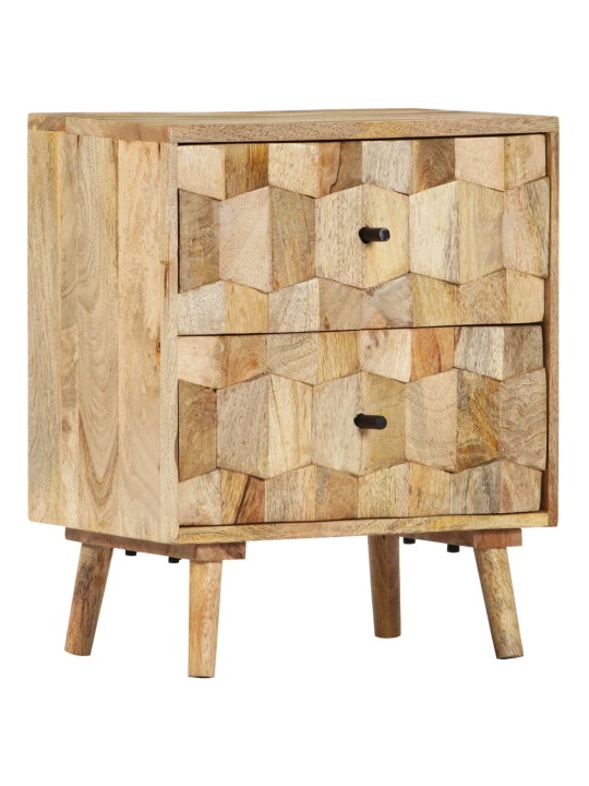 Noční stolek 40 x 30 x 50 cm masivní mangovníkové dřevo