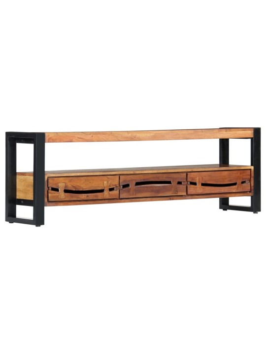 TV stolek 140 x 30 x 45 cm masivní akáciové dřevo
