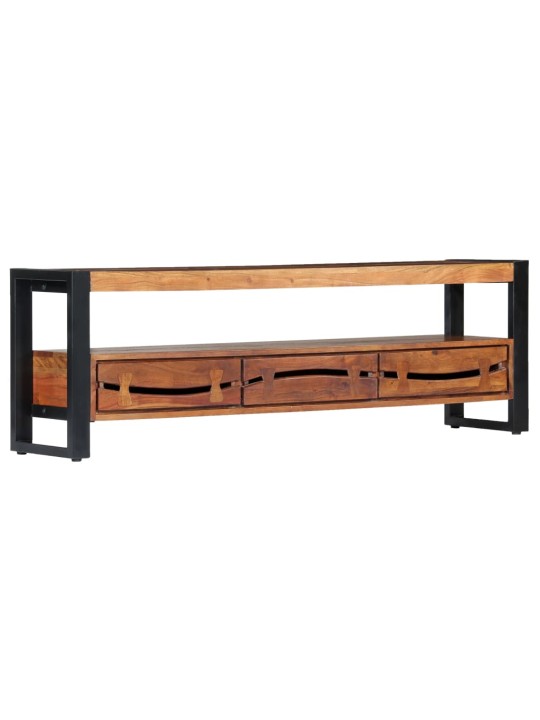 TV stolek 140 x 30 x 45 cm masivní akáciové dřevo