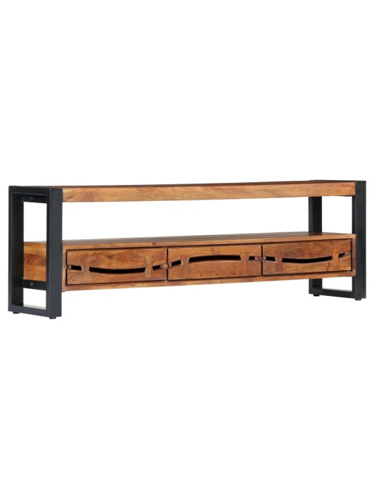 TV stolek 140 x 30 x 45 cm masivní akáciové dřevo