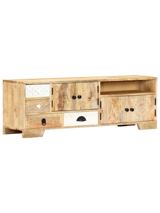 TV stolek 120 x 30 x 40 cm masivní mangovníkové dřevo