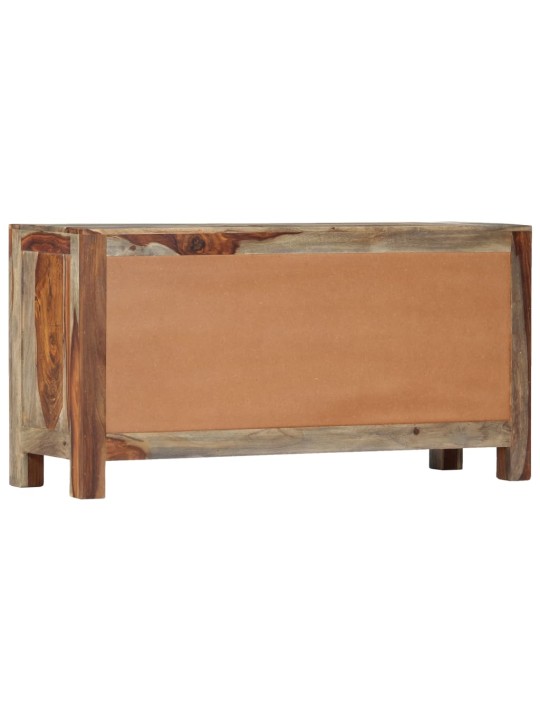 Příborník šedý 100 x 30 x 50 cm masivní akáciové dřevo