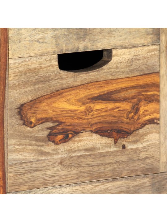 Příborník šedý 100 x 30 x 50 cm masivní akáciové dřevo