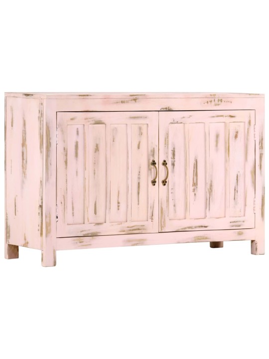 Příborník světle růžový 110x35x70 cm masivní mangovníkové dřevo