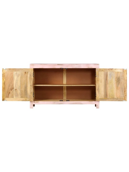 Příborník světle růžový 110x35x70 cm masivní mangovníkové dřevo
