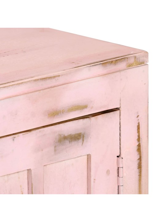 Příborník světle růžový 110x35x70 cm masivní mangovníkové dřevo