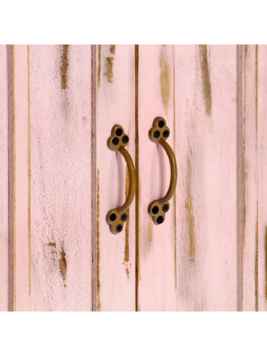 Příborník světle růžový 110x35x70 cm masivní mangovníkové dřevo