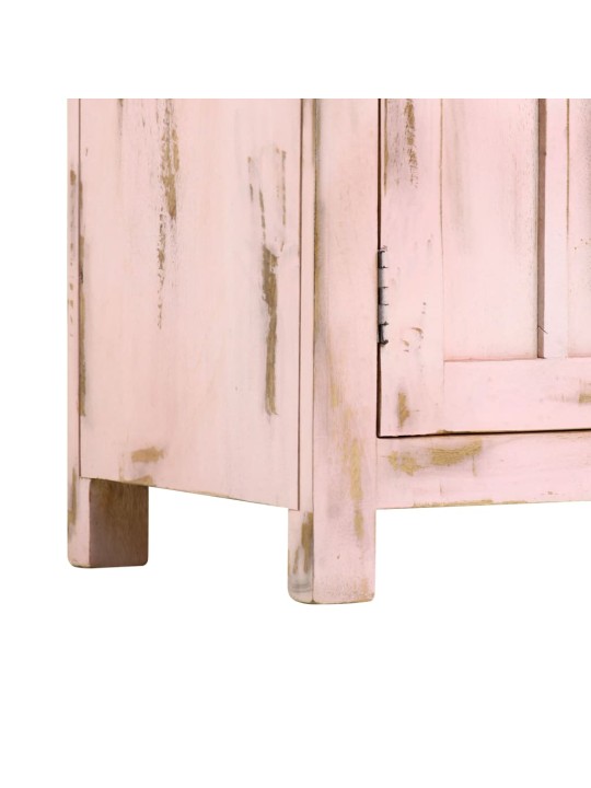 Příborník světle růžový 110x35x70 cm masivní mangovníkové dřevo
