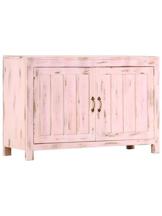 Příborník světle růžový 110x35x70 cm masivní mangovníkové dřevo