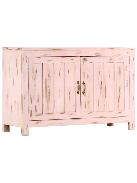 Příborník světle růžový 110x35x70 cm masivní mangovníkové dřevo