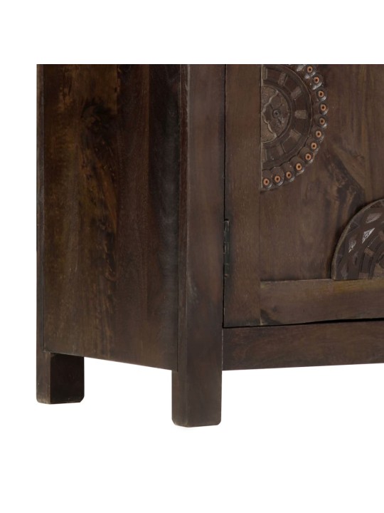 Příborník vyřezávaný design 110 x 35 x 70 cm masivní mangovník