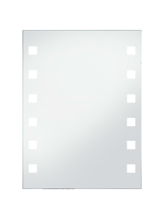 Koupelnové nástěnné zrcadlo s LED osvětlením 60 x 80 cm