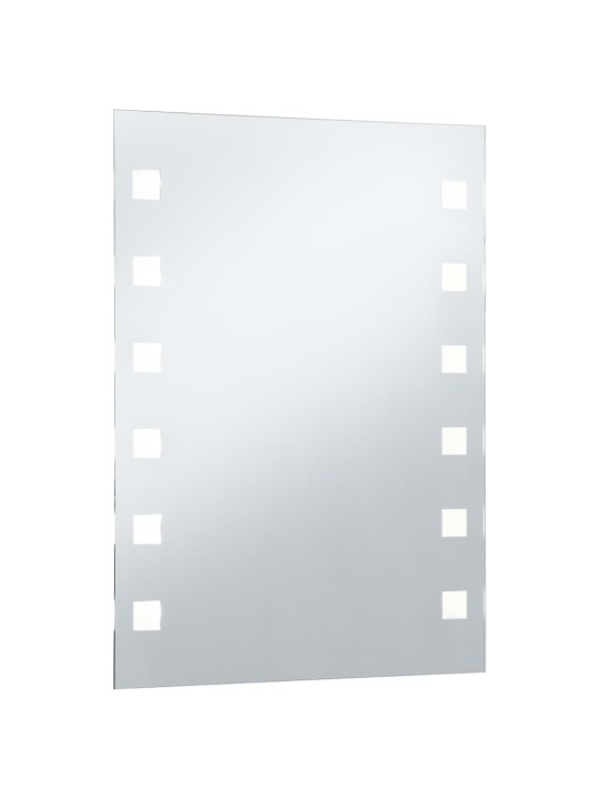 Koupelnové nástěnné zrcadlo s LED osvětlením 60 x 80 cm