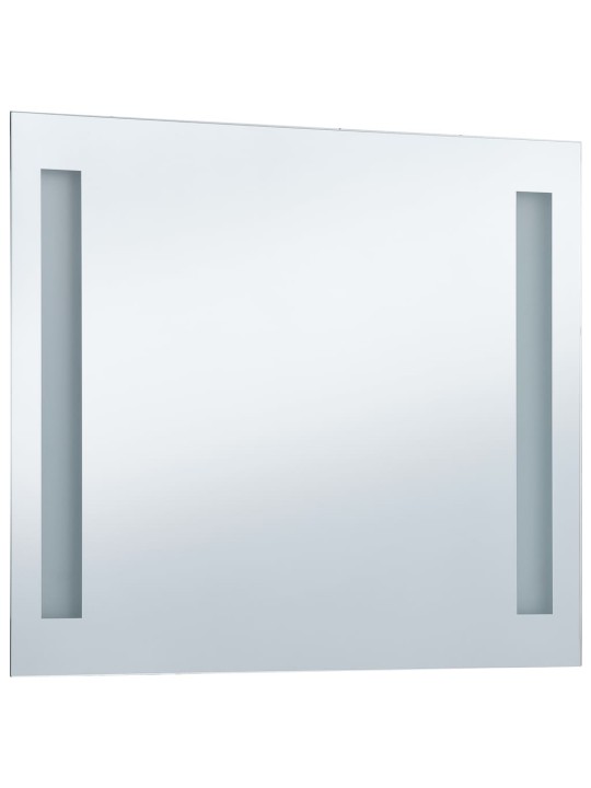 Koupelnové nástěnné zrcadlo s LED osvětlením 60 x 50 cm