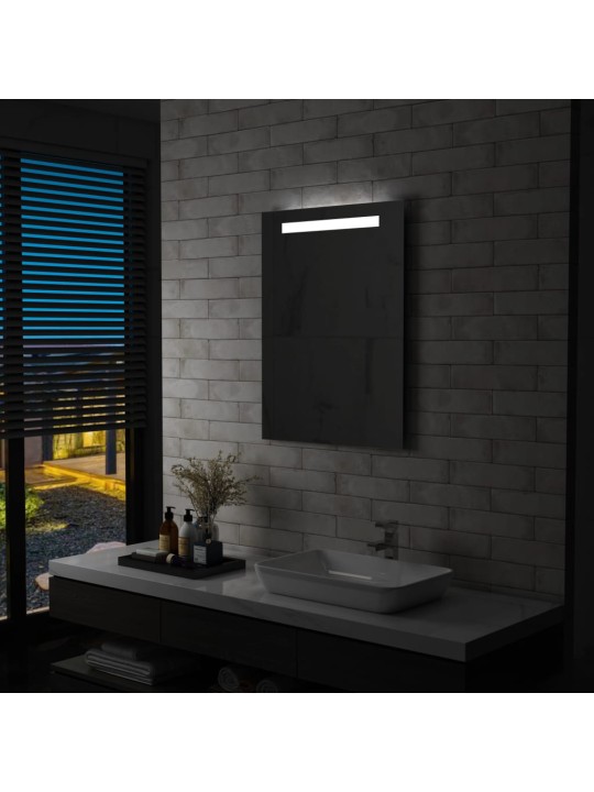Koupelnové nástěnné zrcadlo s LED osvětlením 60 x 80 cm