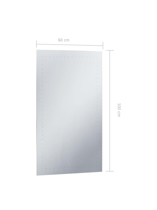 Koupelnové nástěnné zrcadlo s LED osvětlením 60 x 100 cm