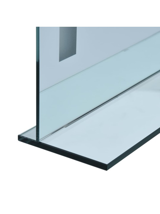 Koupelnové nástěnné zrcadlo s LED světlem a policí 60 x 100 cm