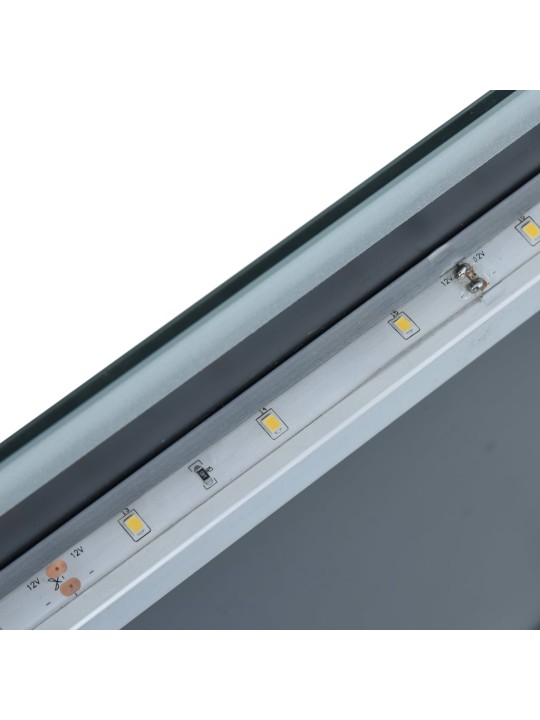 Koupelnové nástěnné zrcadlo s LED osvětlením 60 x 100 cm