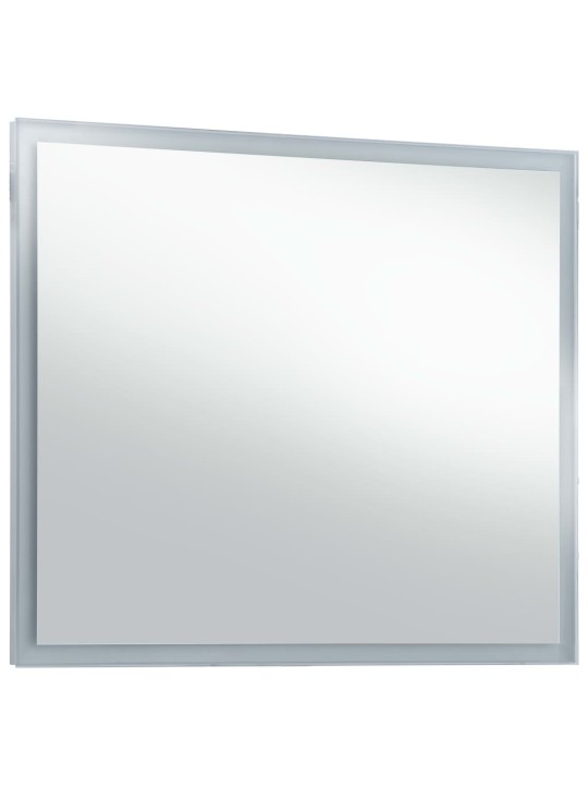 Koupelnové nástěnné zrcadlo s LED osvětlením 60 x 50 cm