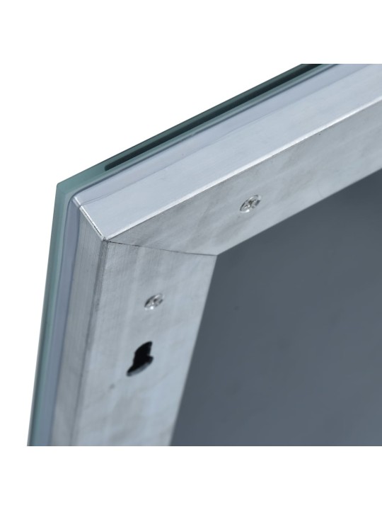 Koupelnové nástěnné zrcadlo s LED osvětlením 80 x 60 cm