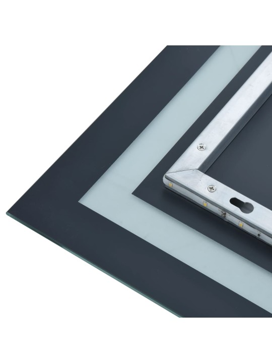 Koupelnové zrcadlo s LED světly a dotykovým senzorem 50 x 60 cm