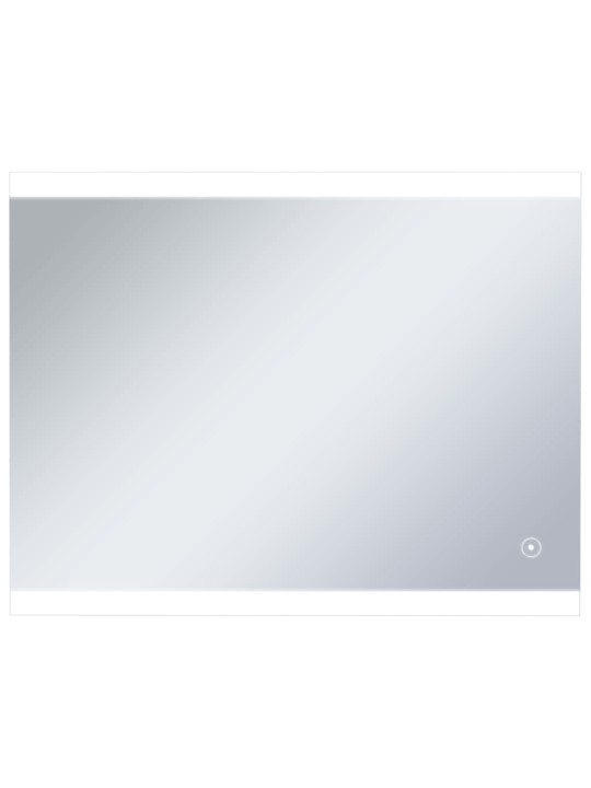Koupelnové zrcadlo s LED světly a dotykovým senzorem 80 x 60 cm